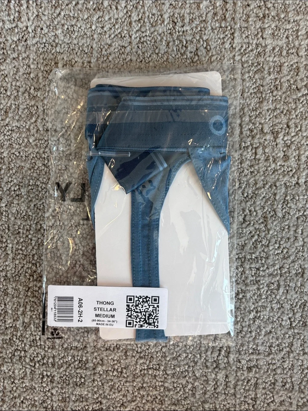 Obviously Apparel PrimeMan Men's Steel Blue Thong